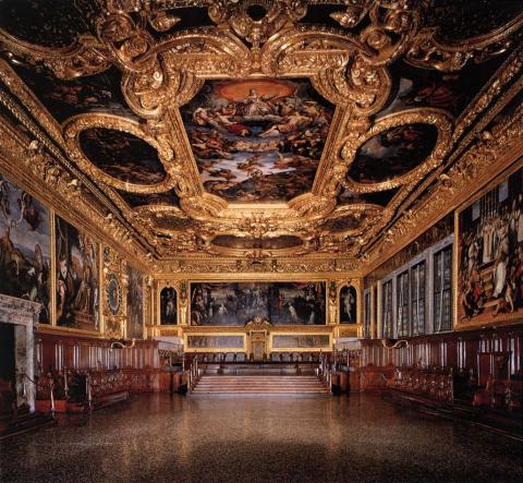 View of the Hall of the Senate - A Szenátus terme (Tintoretto)